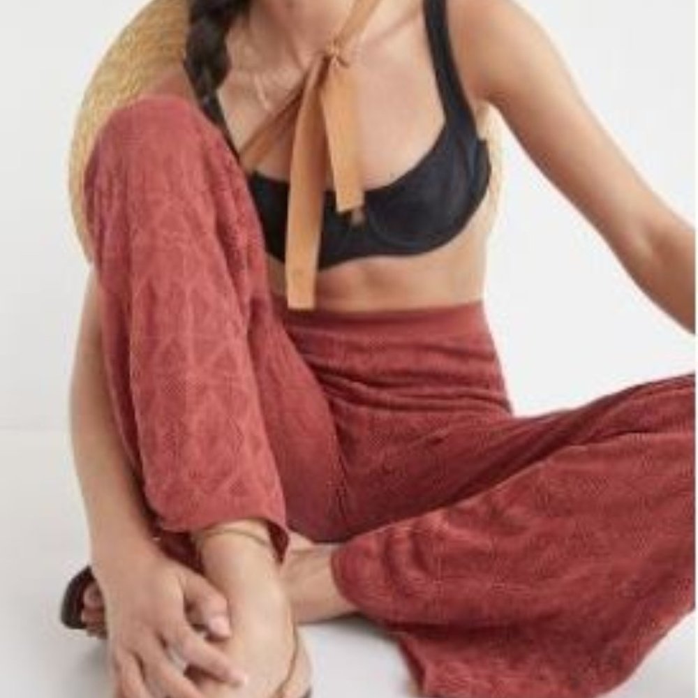 POINTELLE WIDE-LEG PANTS